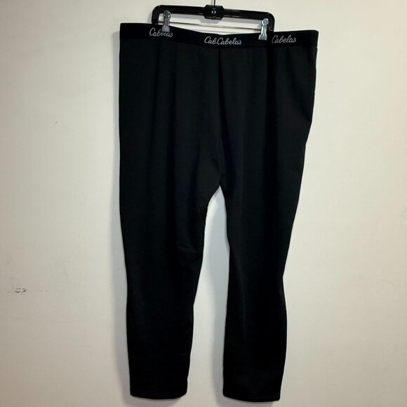 Cabelas Men's Heavyweight 3XL Base Layer Black Thermal Pants - Picture 1 of 9
